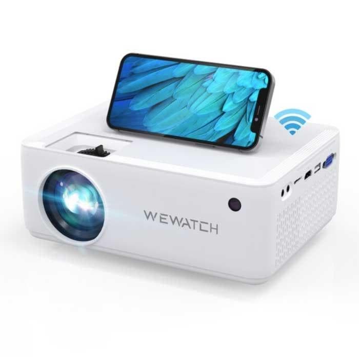 V10 LED Projector - Mini Beamer Home Media Speler Wit, Audio, Tv en Foto, Diaprojectoren, Nieuw, Verzenden