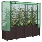 vidaXL Plantenbak verhoogd met kashoes 160x40x153 cm, Verzenden