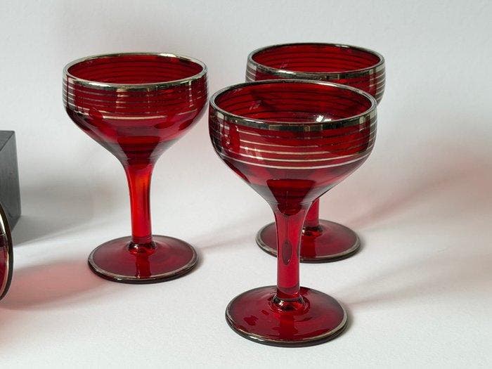 Champagneglas (8) - Glas, Antiek en Kunst, Kunst | Designobjecten