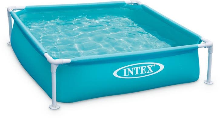 Intex Mini Frame Opzetzwembad - 122 x 122 x 30 cm, Tuin en Terras, Zwembad-toebehoren, Zo goed als nieuw, Verzenden