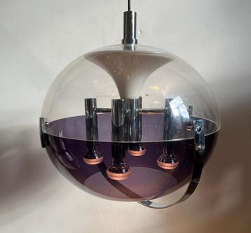 Lampe à suspendre - Métal, Plastique - Attribué à Stilux