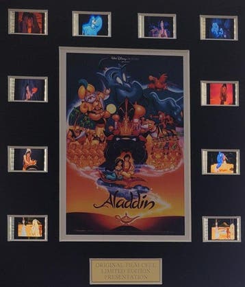 Aladdin - Framed Film Cell Display with COA