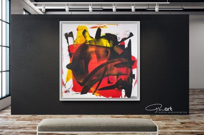 Parscha Mirghawameddin - The Flashback - XXL, Antiquités & Art, Art | Peinture | Moderne