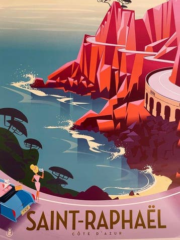Monsieur Z - Affiche de Tourisme Saint-Raphaël La Corniche