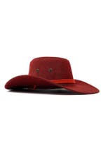 Cowboyhoed Rood Flax Lichtgewicht Rode Linnen Cowboy Western, Ophalen of Verzenden