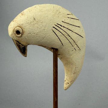 Ewa Budzowska - sculptuur, NO RESERVE- BIRD- decorated 24