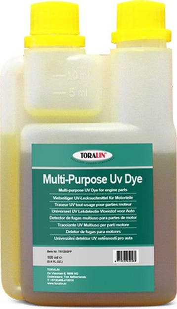 Toralin Lekdetectie UV Vloeistof Olie en Brandstof 100 ml, Ophalen of Verzenden