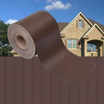 vidaXL Privacystrip 35x0,19 m PVC bruin, Verzenden, Nieuw