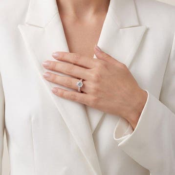 Ring - 18 karaat Roségoud - 3.00ct. tw. Diamant (Natuurlijk), Nieuw