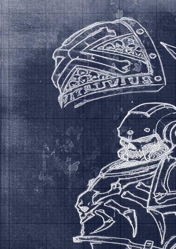 Boriani - Warhammer , blueprint cyanotype edition 1/25, Nieuw