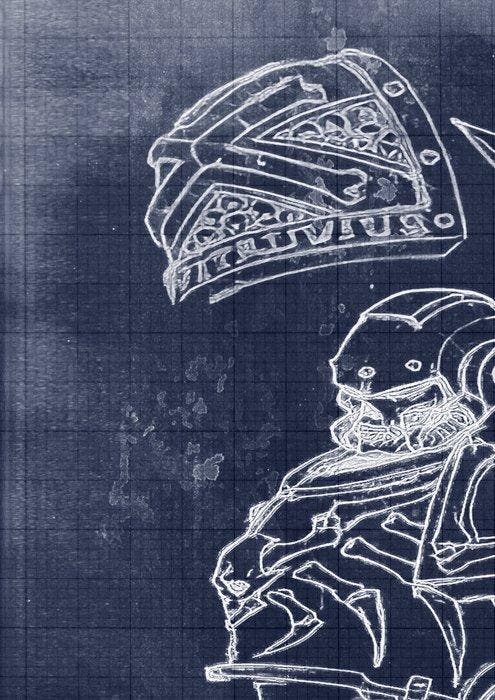Boriani - Warhammer , blueprint cyanotype edition 1/25, Consoles de jeu & Jeux vidéo, Consoles de jeu | Accessoires Autre