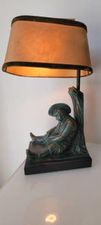 Max Le Verrier/Janle - Beeld, Lampe SANCHO, Art déco - 28, Antiek en Kunst