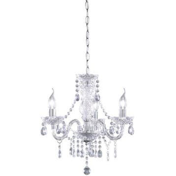 LED Kroonluchter Trion Lucy - 3-lichts, E14 fitting, helder, Huis en Inrichting, Verzenden, Nieuw