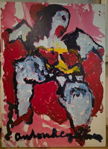 Anton Heyboer (1924-2005) - Can can danseres