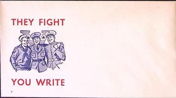 Amerikaanse envelop WWII (lijst optie), Verzenden