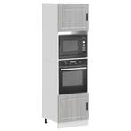 vidaXL Ovenkasten 2 st Porto bewerkt hout grijs sonoma, Verzenden, Nieuw