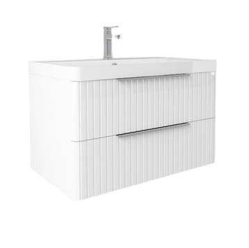 SALE - Ryk 80 - Glans wit - Badmeubel -, Ophalen of Verzenden, Nieuw