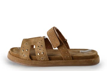 Manfield Slippers in maat 40 Bruin, Kleding | Dames, Slippers, Bruin, Verzenden, Manfield
