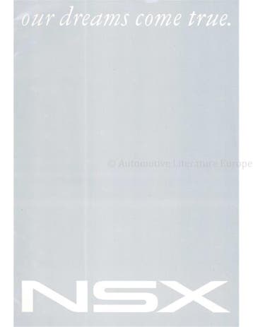1996 HONDA NSX BROCHURE JAPANS, Ophalen of Verzenden, Nieuw