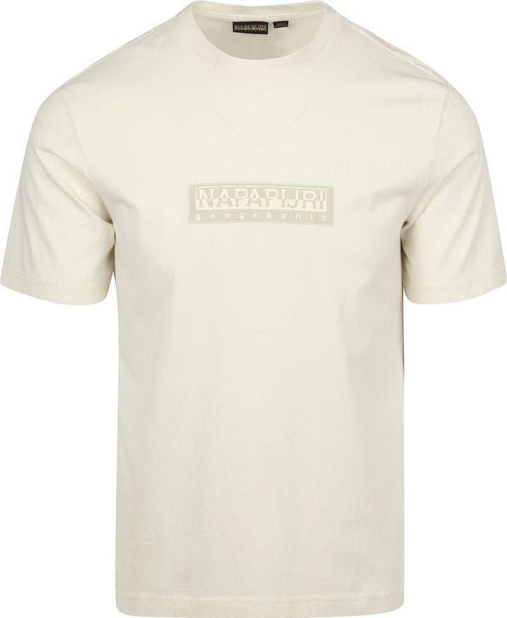 Napapijri T-shirt Logo Off White maat Maat 52/54 (L) Heren, Kleding | Heren, T-shirts, Nieuw, Maat 52/54 (L), Verzenden