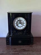 Pendule de cheminée - Marbre, Bois - 1850-1900, Antiquités & Art