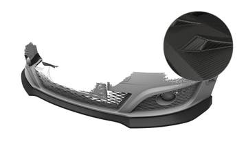 Cup spoilerlip met ABE voor Seat Leon 2 (Type 1P) CSL876-M, Verzenden