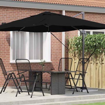 vidaXL Parasol 351 x 250 x 260 cm Polyester en Aluminium, Verzenden, Nieuw