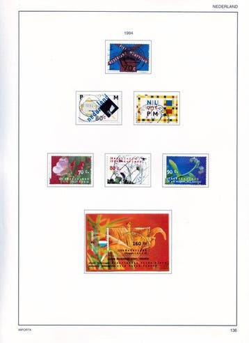 Nederland 1870/2001 - Verzameling inc port, roltanding,,, Gestempeld