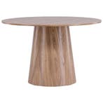 De Rebellenclub Oulu Eetkamertafel - Ø120 Cm - Bruin -, Huis en Inrichting, Verzenden, Zo goed als nieuw, Eikenhout, 100 tot 150 cm