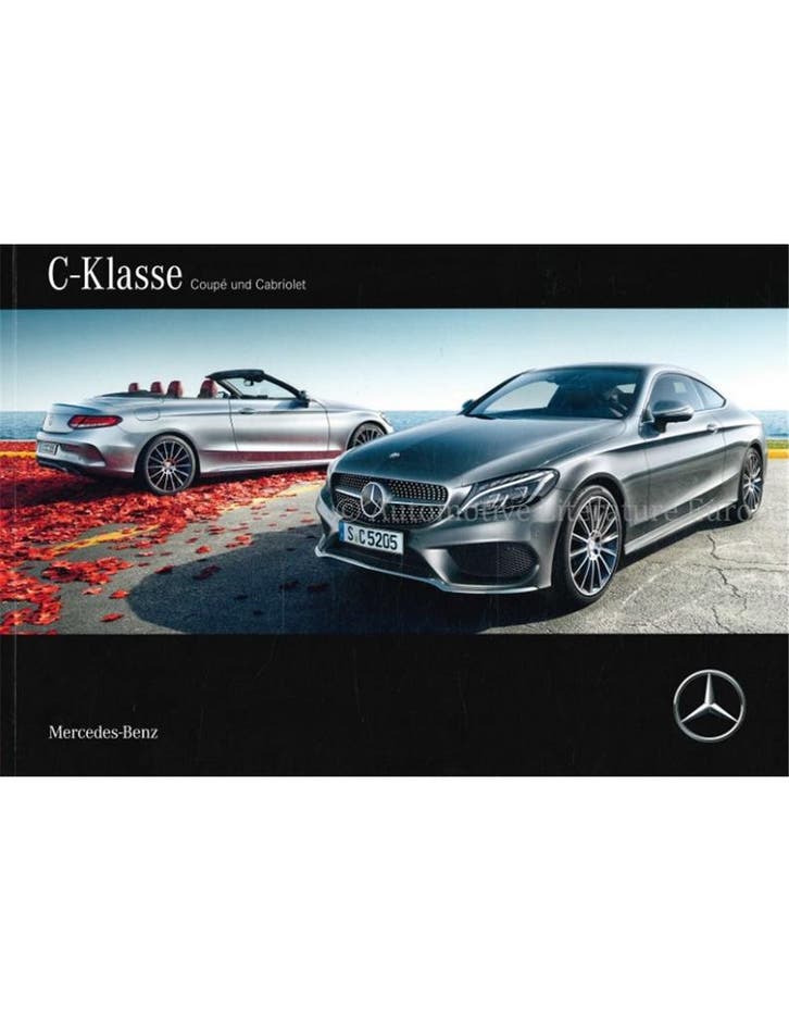 2016 MERCEDES BENZ C KLASSE BROCHURE DUITS, Livres, Autos | Brochures & Magazines