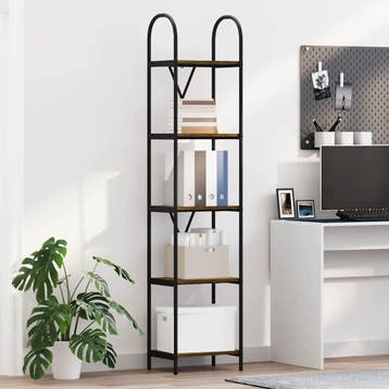 vidaXL Boekenplank 5-laags 40 x 30 x 183 cm Bewerkt hout, Verzenden