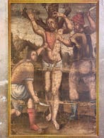 Religious Gothic (XV-XVII) - Large Painting of St