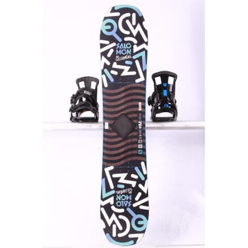 120 kinder snowboard SALOMON EL CAPITAN, Black/blue, FLAT/Ro, Verzenden