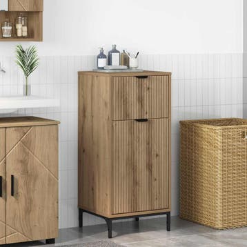 vidaXL Badkamerkast Artisan Eiken 39,5 x 36 x 88 cm, Verzenden, Nieuw