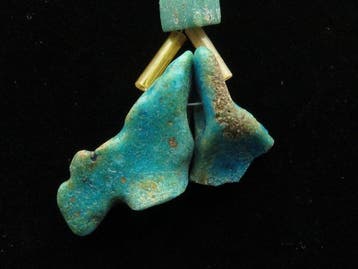 Oud-Egyptisch decoratieve glazen- en faience-mummie kralen