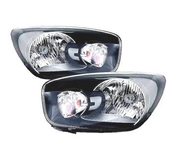 PHARES POUR KIA PICANTO 11- FOND NOIR, Autos : Pièces & Accessoires, Verzenden