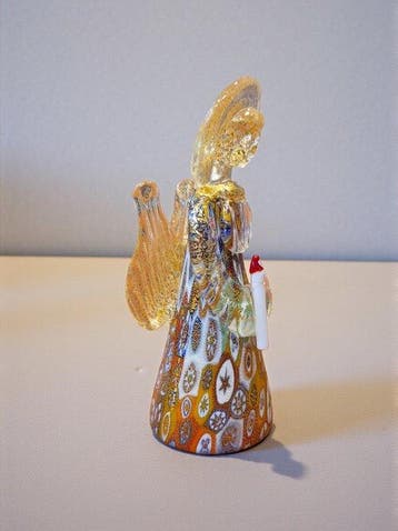 Livio Campanella - Beeldje - Angelo Murrina e figlia oro -, Antiek en Kunst