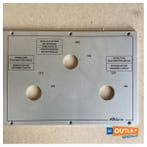 Bieden: Riva battery switch panel plate silver, Sports nautiques & Bateaux, Ophalen of Verzenden