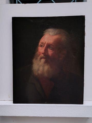 Franse school (XIX) - Portrait dun philosophe, Antiek en Kunst