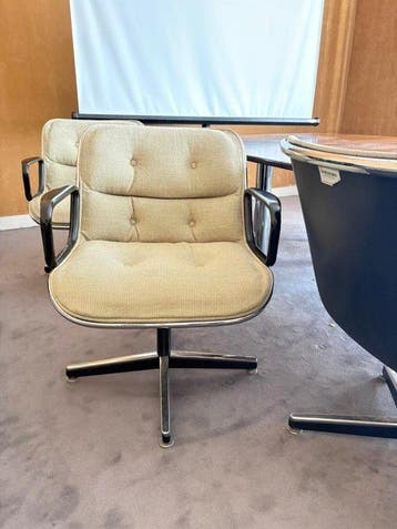 Knoll - Charles Pollock - Fauteuil (4) - 670 Lounge stoel -