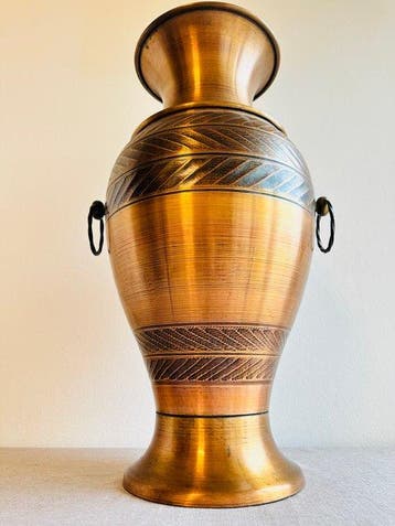 Vase - Cuivre - Pot de terre artisanal