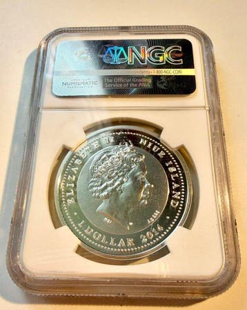 Niue. 1 Dollar 2014 MW Year of the Horse, Rocking Horse -