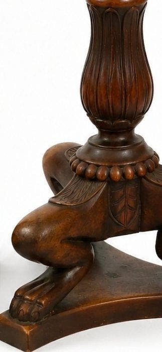Kaarsenhouder (2) - Hout - 57 cm neoclassieke stijl