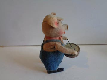 Schuco - Blikken speelgoed - schuco tanzfigur trommelndes, Antiek en Kunst