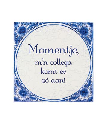 Delfts Blauw Tegel Momentje 14,5cm, Verzenden, Nieuw