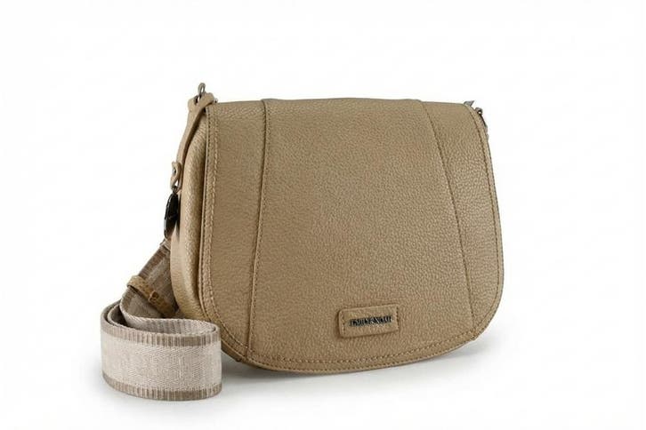 Emily Noah Schoudertas Beige, Handtassen en Accessoires, Tassen | Damestassen, Beige, Zo goed als nieuw, Verzenden