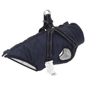 vidaXL Hondenjas Marineblauw L40 Fleece en polyester, Verzenden