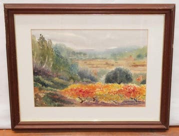 Sorolla Gisbert (XX) - Paisaje con viñedos - NO RESERVE