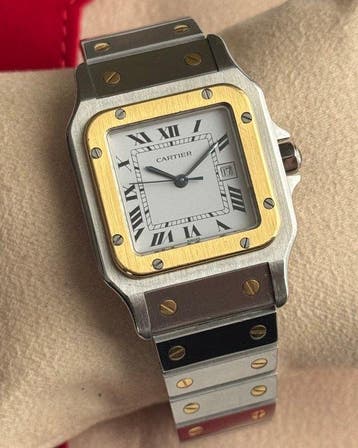 Cartier - Santos Carrée - 2961 - Homme - 1990-1999, Handtassen en Accessoires, Nieuw
