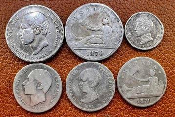 Espagne. Gobierno Provisional-Alfonso XIII. 50 Cents-1 e 2